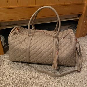 Taupe weekender bag